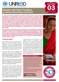 Gender and Cash Transfers: A Human Rights-Based Approach (Issue Brief 3)