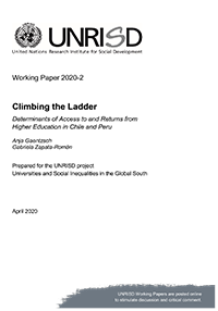 Climbing the Ladder: Determinants of Access to and Returns from Higher Education in Chile and Peru